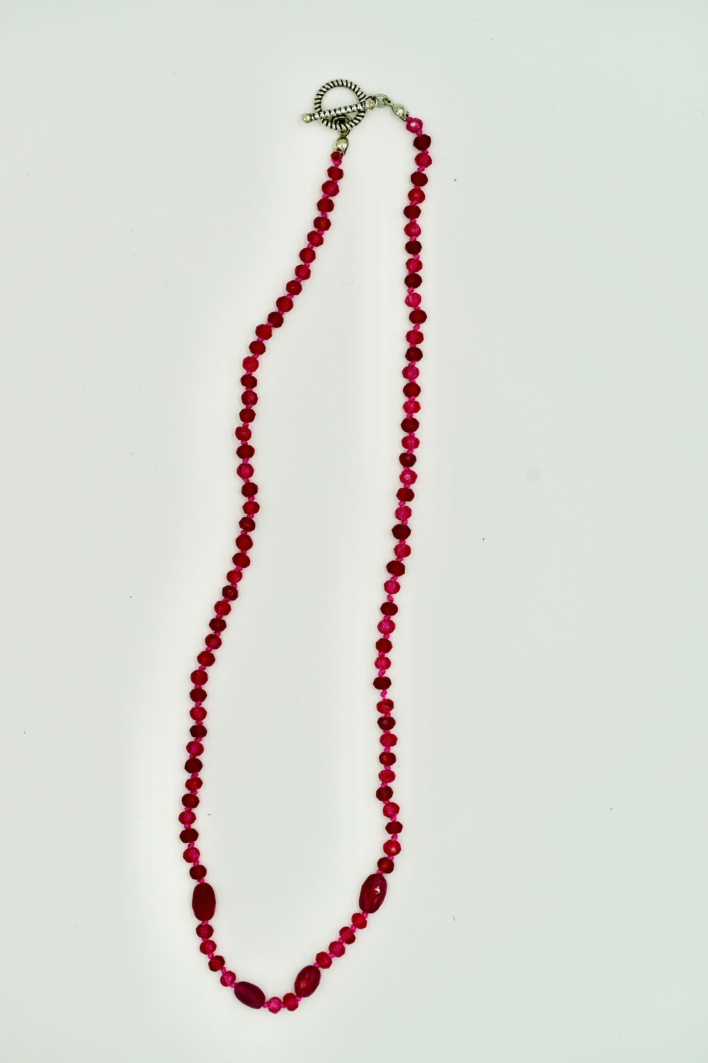 19-inch Red Tourmaline Necklace