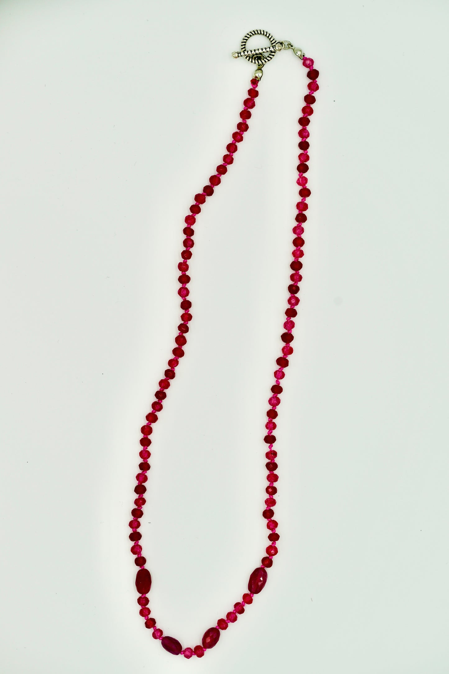 19-inch Red Tourmaline Necklace