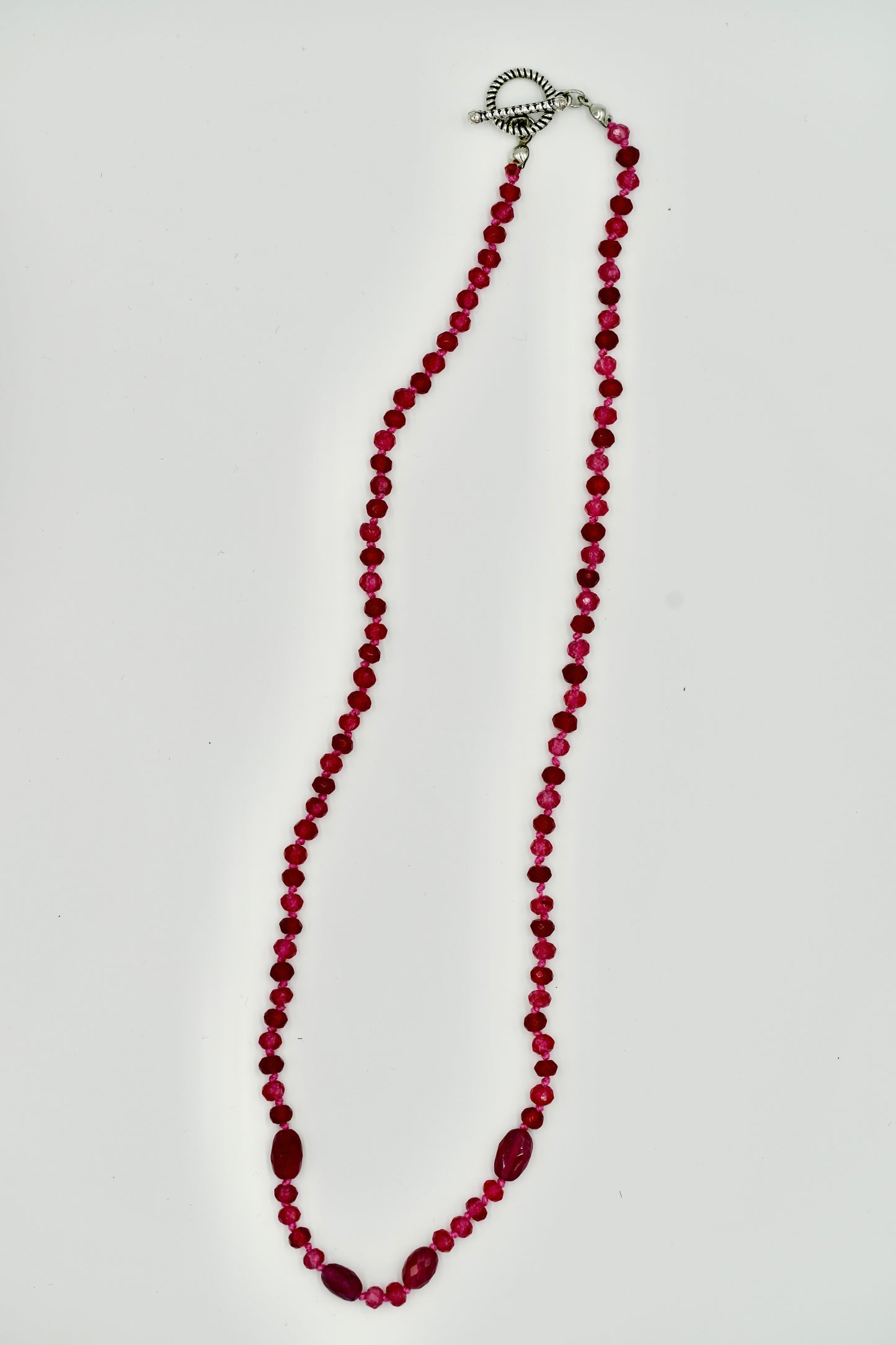 19-inch Red Tourmaline Necklace